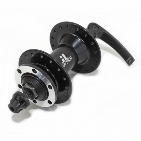 Butuc fata JOYTECH D761DSE, aluminiu, 32H, frana disc, ax QR5-R270, negru [1]