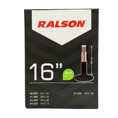 CAMERE 16 inch - Camera bicicleta 16"x1.75-2.125 RALSON, valva AV35