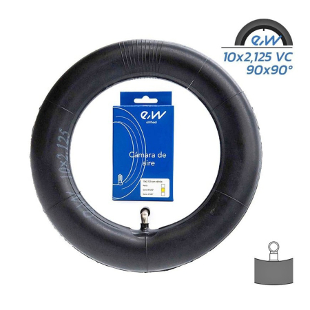 MOBILITATE URBANA - Camera roata trotineta 10"x2.125 FIVESTARS eWheel, valva AV curbata 90 grade (50-156)