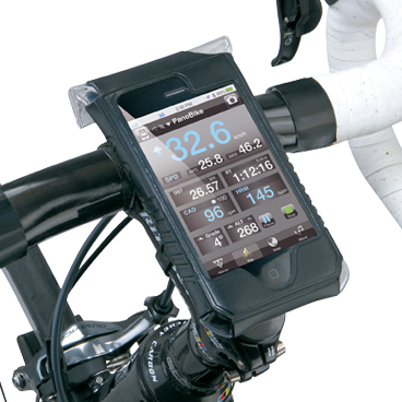 Carcasa Husa Topeak Ridecase Iphone 4, Carbon-Nylon, reglabila, neagra [13]