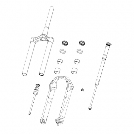 Piese Service - Cartus Compresie Furca RockShox Remote - Coil XC30 B3-B4 (2018-2020)/Judy TK B1 (2021), 17 Mm Turnke