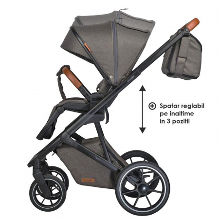 Carucior modular 2in1 COCCOLLE Nessia Anthracite + Balansoar bebelusi COCCOLLE Velio Butternut [18]