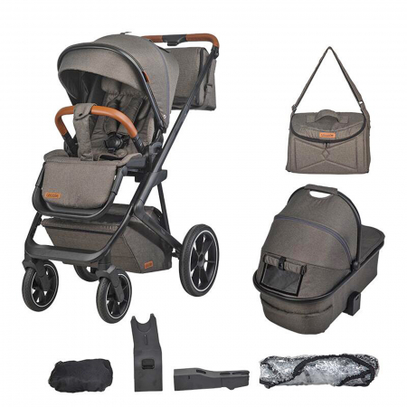 Carucior modular 2in1 COCCOLLE Nessia Anthracite + Balansoar bebelusi COCCOLLE Velio Butternut [14]