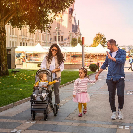 Carucior modular 2in1 COCCOLLE Nessia Lunar rock+Balansoar bebelusi COCCOLLE Velio Butternut [17]