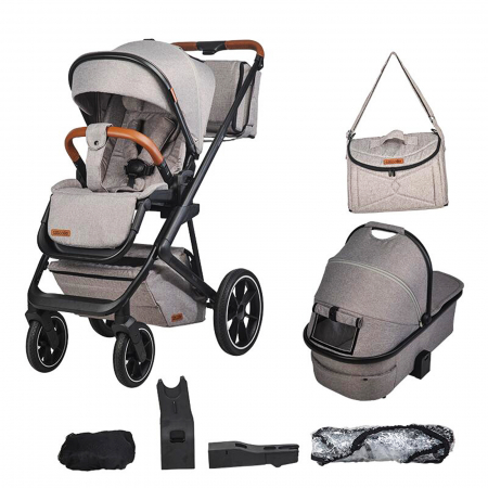 Carucior modular 2in1 COCCOLLE Nessia Lunar rock+Balansoar bebelusi COCCOLLE Velio Butternut [18]