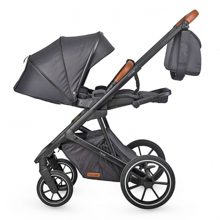 Carucior modular 2in1 COCCOLLE Nessia Diamond black + Balansoar bebelusi COCCOLLE Velio Butternut [7]