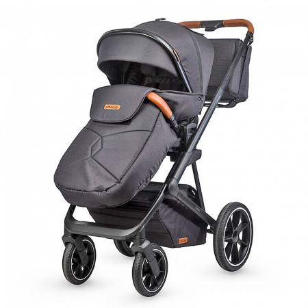 Carucior modular 2in1 COCCOLLE Nessia Diamond black + Balansoar bebelusi COCCOLLE Velio Butternut [8]