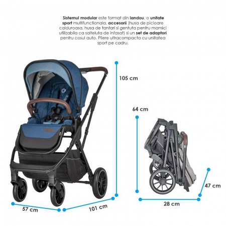 Carucior modular 2in1 COCCOLLE Silene Celestial Blue [3]