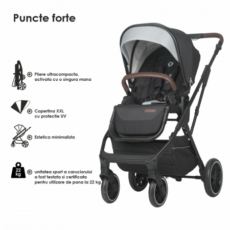 Carucior modular 2in1 COCCOLLE Silene Diamond black [13]