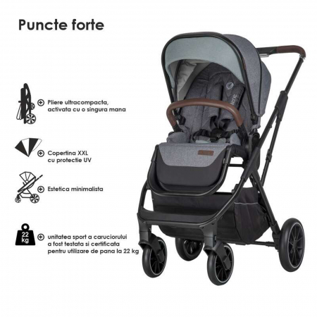 Carucior modular 2in1 COCCOLLE Silene Lunar Rock [2]