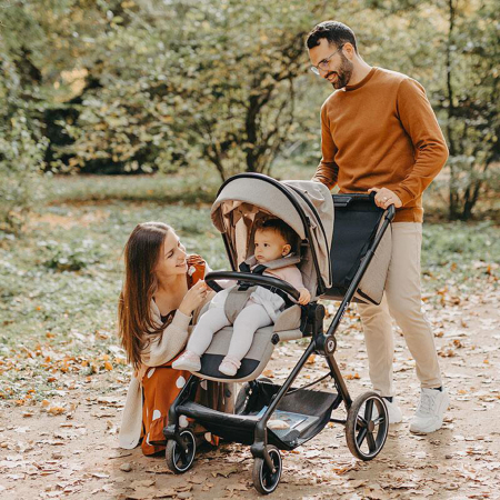 Carucior modular 4in1 COCCOLLE Lissia cu scoica auto iSize COCCOLLE Knox Black si baza isofix iSize COCCOLLE Knox [19]