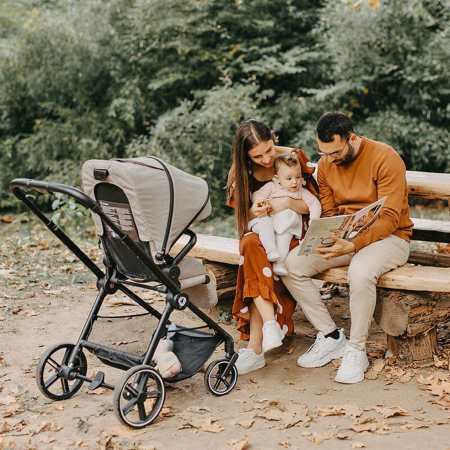 Carucior modular 4in1 COCCOLLE Lissia cu scoica auto iSize COCCOLLE Knox Black si baza isofix iSize COCCOLLE Knox [22]