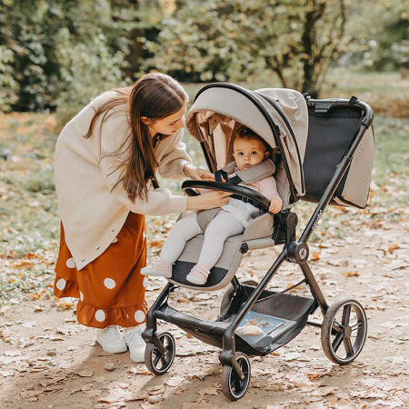 Carucior modular 4in1 COCCOLLE Lissia cu scoica auto iSize COCCOLLE Knox Black si baza isofix iSize COCCOLLE Knox [20]