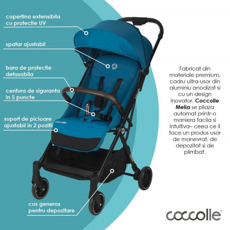 Carucior sport autofold COCCOLLE Melia Deep turquoise [8]