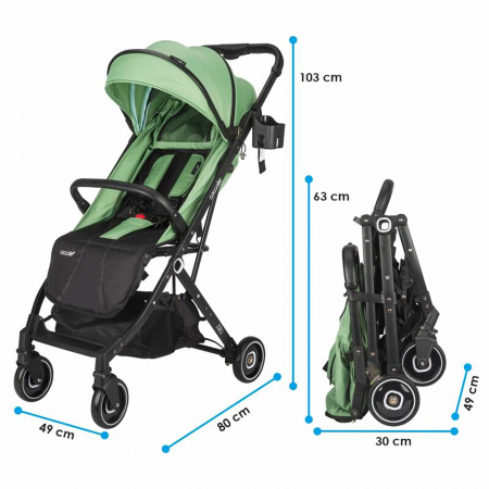 Carucior sport COCCOLLE Alla Mistletoe green [7]