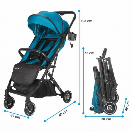 Carucior sport COCCOLLE Alla Turquoise tide [7]
