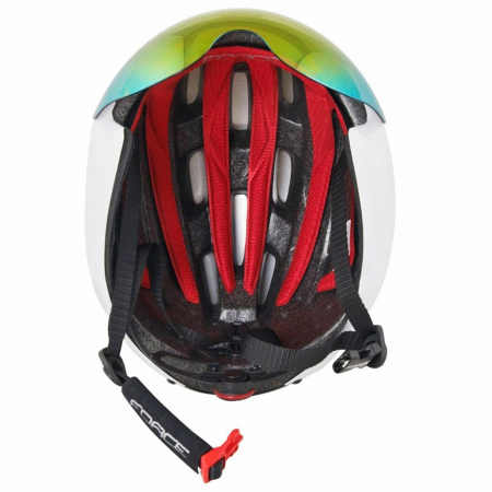 Casca ciclism contratimp FORCE Globe Air, alb/negru, marime L (58-62 cm) [1]