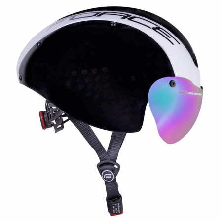 Casca ciclism contratimp FORCE Globe Air, negru/alb, marime L (58-62 cm) [5]