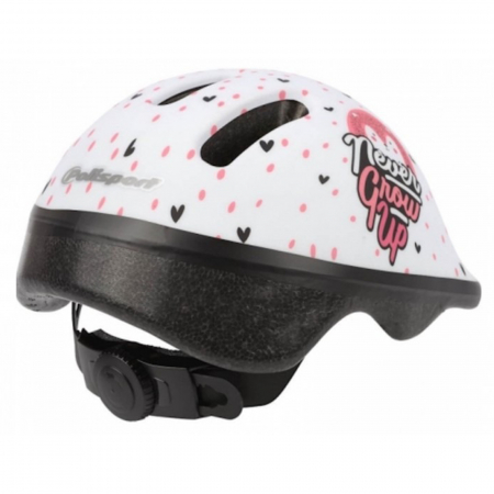 Casca ciclism copii POLISPORT Hoggy, alb/roz, marime XS (44-48 cm) [1]