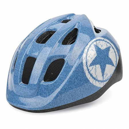 CASTI CICLISM - Casca ciclism copii POLISPORT Jeans, albastru, marime M (52-56 cm)