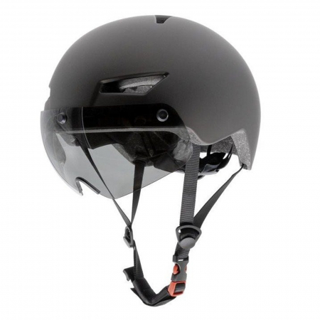 CASTI CICLISM - Casca ciclism cu lumina spate E.WHEEL CP03, negru, marime L (58-61 cm)