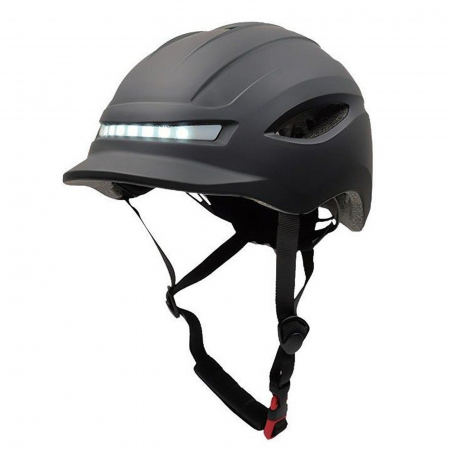 CASTI CICLISM - Casca ciclism cu lumini fata/spate E.WHEEL CP02, negru, one size