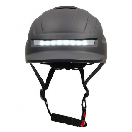 Casca ciclism cu lumini fata/spate E.WHEEL CP02, negru, one size [1]