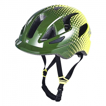 CASTI CICLISM - Casca ciclism copii P2R Mascot, verde/galben, marime S (52-56 cm)