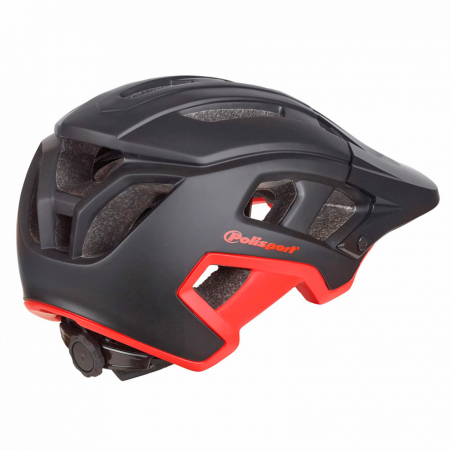 Casca ciclism POLISPORT Mountain Pro, negru/rosu, marime L (58-62 cm) [1]
