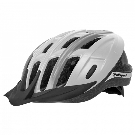 CASTI CICLISM - Casca ciclism POLISPORT Ride In, alb/gri, marime L (58-62 cm)