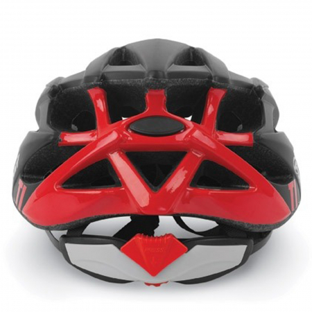 Casca ciclism POLISPORT Twig, negru/rosu, marime M (54-58 cm) [1]