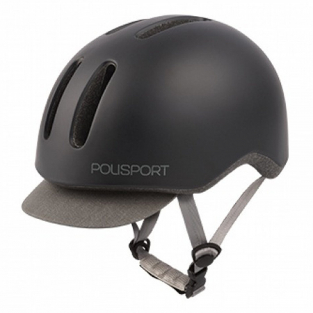 CASTI CICLISM - Casca ciclism urbana POLISPORT Commuter, negru, marime L (58-61 cm)