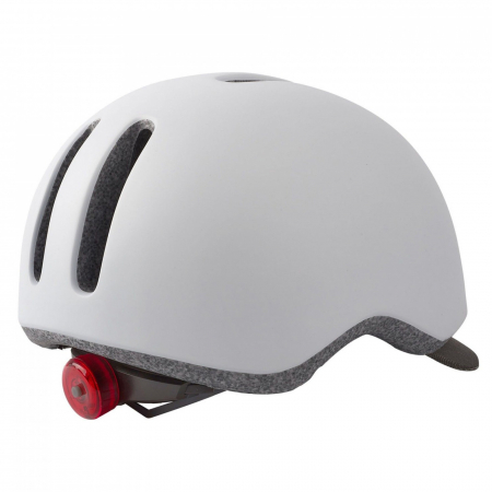 Casca ciclism urbana POPLISPORT Commuter, alb/gri, marime L (58-62 cm) [1]