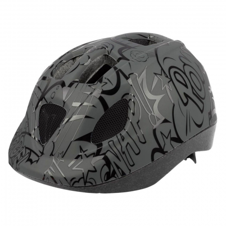CASTI CICLISM - Casca ciclism copii POLISPORT B.D.Ballons, gri/negru, marime XS (48-52 cm)