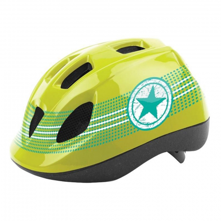 CASTI CICLISM - Casca ciclism copii POLISPORT Popstar, galben, marime S ( 46-52 cm)