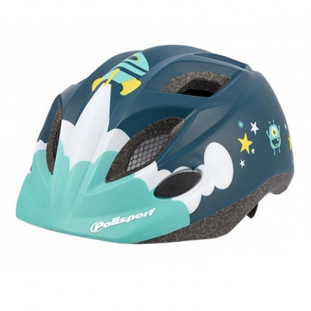 CASTI CICLISM - Casca ciclism copii POLISPORT Spaceship, albastru, XS (44-48 cm)