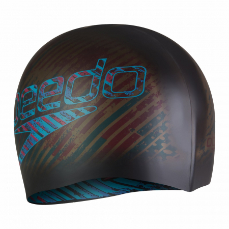 Casca inot reversibila adulti SPEEDO Moud Silicone negru/albastru [2]