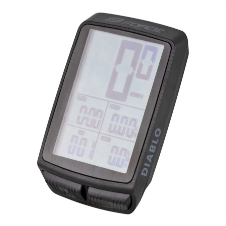 CICLOCOMPUTERE/CEASURI/GPS - Ciclocomputer FORCE Diablo 11F cu fir, negru