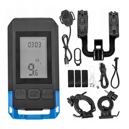 Ciclocomputer si lumina fata FIVESTARS Compu Light CBL-100 [1]