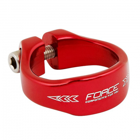 SEI SI COMPONENTE - Colier FORCE 31.8 mm, fixare inbus, aluminiu, rosu