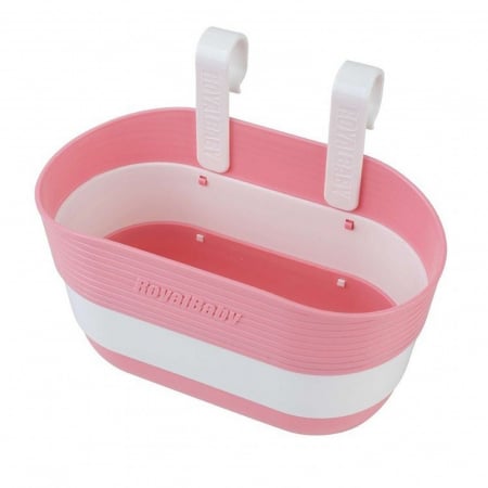 PORTBAGAJE / COSURI - Cos pliabil ROYAL BABY, compatibil grip marime L,  roz/alb