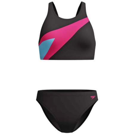 MULTISPORT - Costum inot femei 2 piese SPEEDO Hyperboom Endurance Pro, rezistent la clor