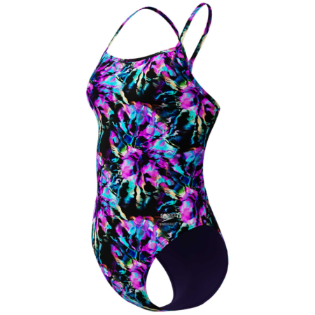 ARTICOLE INOT - Costum inot femei SPEEDO FL Printed V-Back 2.0 Endurance+, rezistent la clor