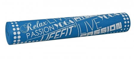 Covoras gimnastica LIFEFIT Slimfit 173x58x0.4 cm, albastru [1]