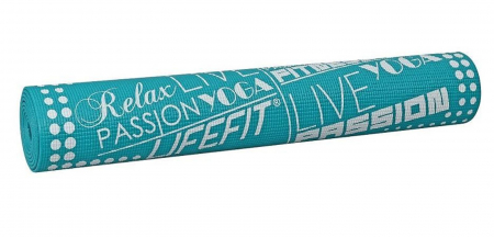 Covoras gimnastica LIFEFIT Slimfit 173x58x0.4 cm, turcoaz [1]