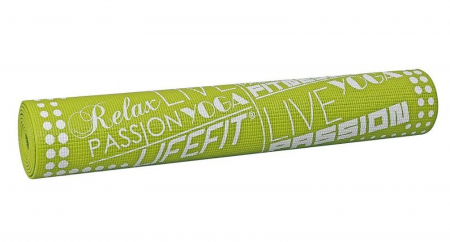 Covoras gimnastica LIFEFIT Slimfit 173x58x0.4 cm, verde [1]
