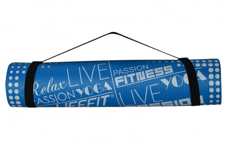 Covoras yoga LIFEFIT Exclusive 100x58x1 cm, albastru [2]