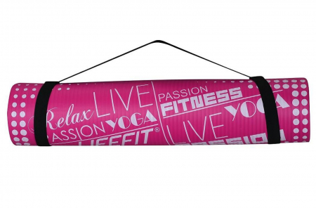 Covoras yoga LIFEFIT Exclusive 100x58x1 cm, roz [2]
