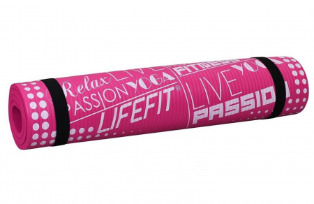 Covoras yoga LIFEFIT Exclusive 100x58x1 cm, roz [1]