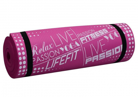 Covoras yoga LIFEFIT Exclusive Plus 180x60x1.5 cm, bordo [1]